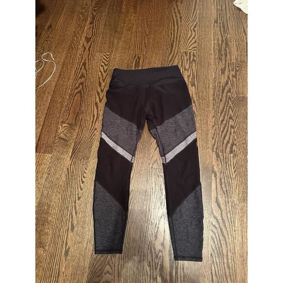 ALO YOGA Black Gray Sheila Alosoft 7/8 Legging Women’s Size Small - Picture 4 of 12